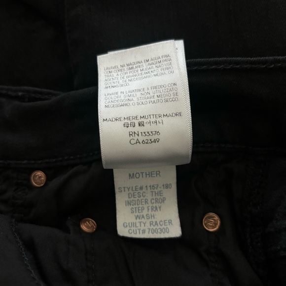 MOTHER Insider Crop Step Fray in Guilty Racer Jeans Size 26 - Picture 14 of 16